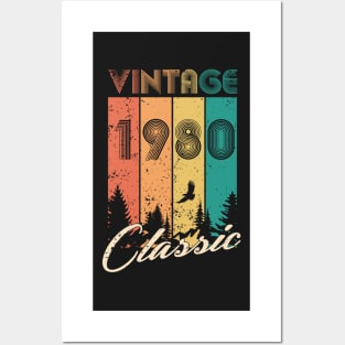 40th birthday gifts for men and women 1980 gift 40 years old Posters and Art